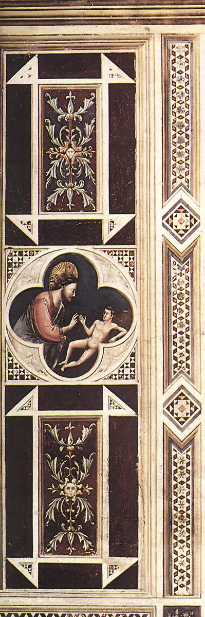 Creation of Adam (on the decorative band) by GIOTTO di Bondone