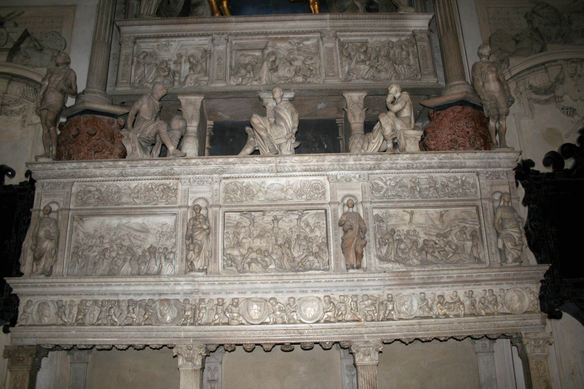 Funerary Monument of Bartolomeo Colleoni (detail) by AMADEO, Giovanni Antonio