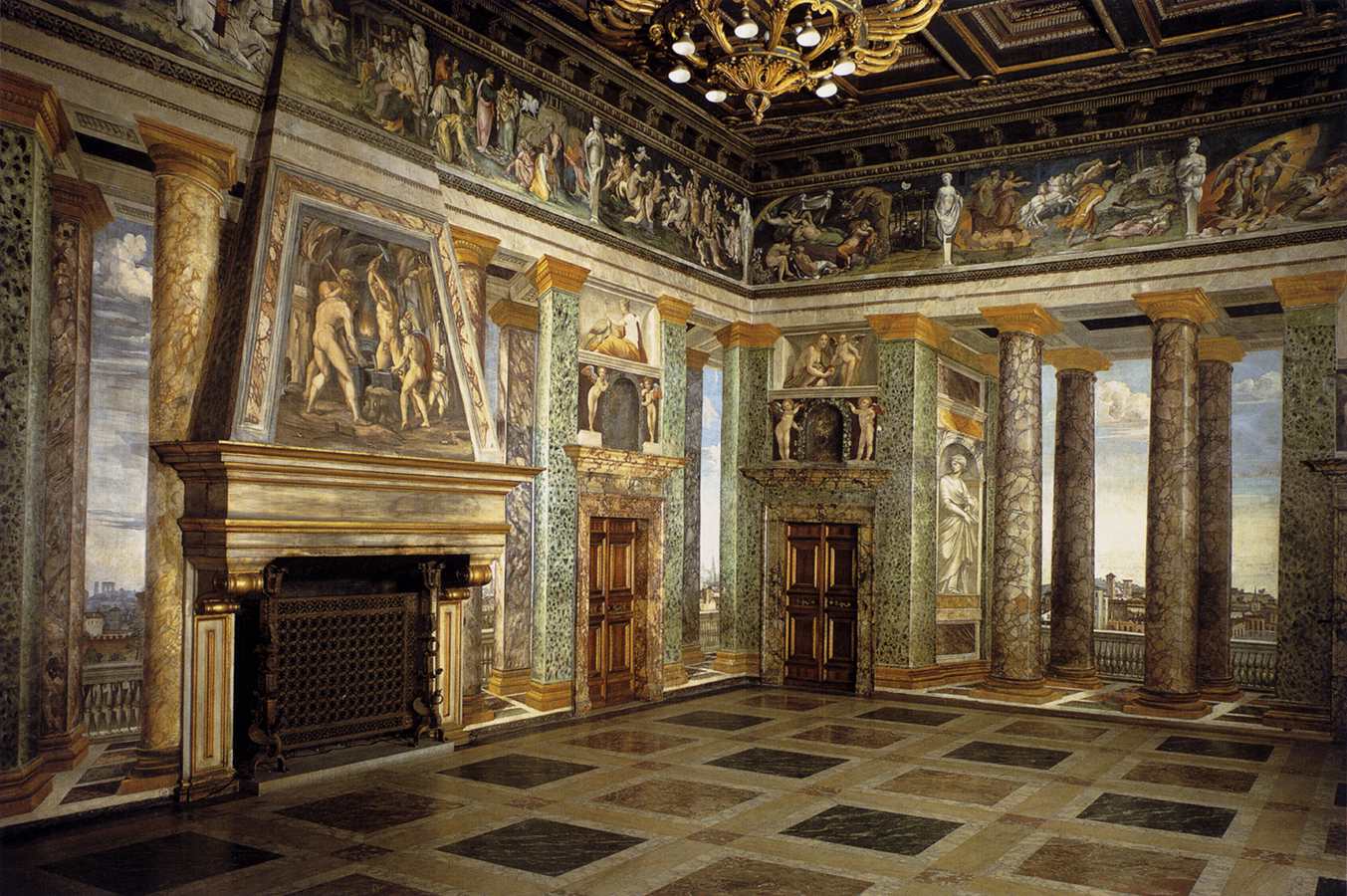 Perspective view of the Sala delle Prospettive by