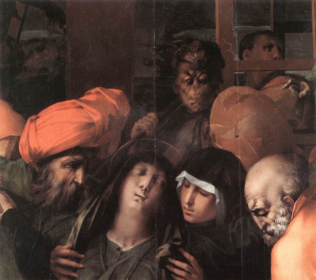 Deposition from the Cross (detail) by ROSSO FIORENTINO