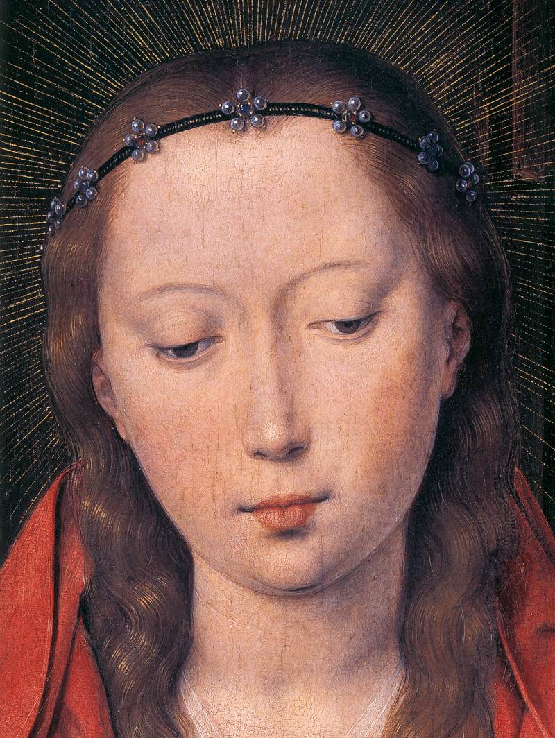 Diptych of Maarten Nieuwenhove (detail) by MEMLING, Hans