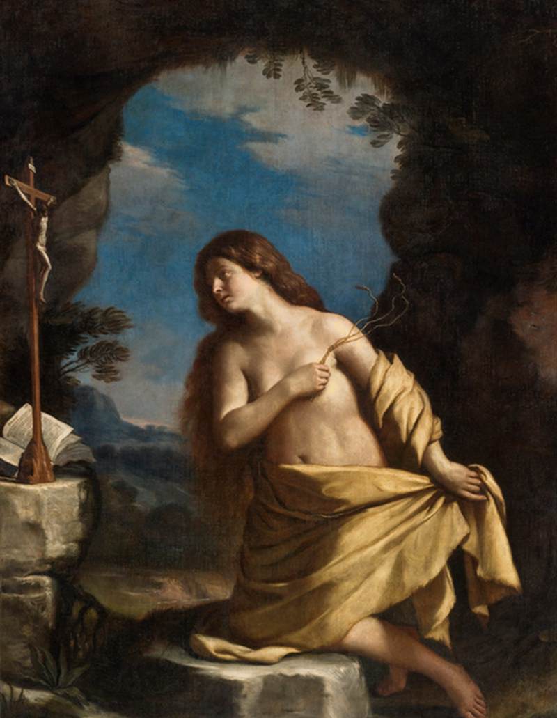 The Penitent Magdalen by GUERCINO