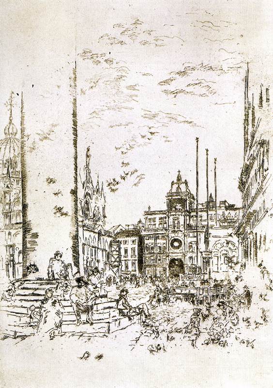 La Piazzetta by WHISTLER, James Abbot McNeill