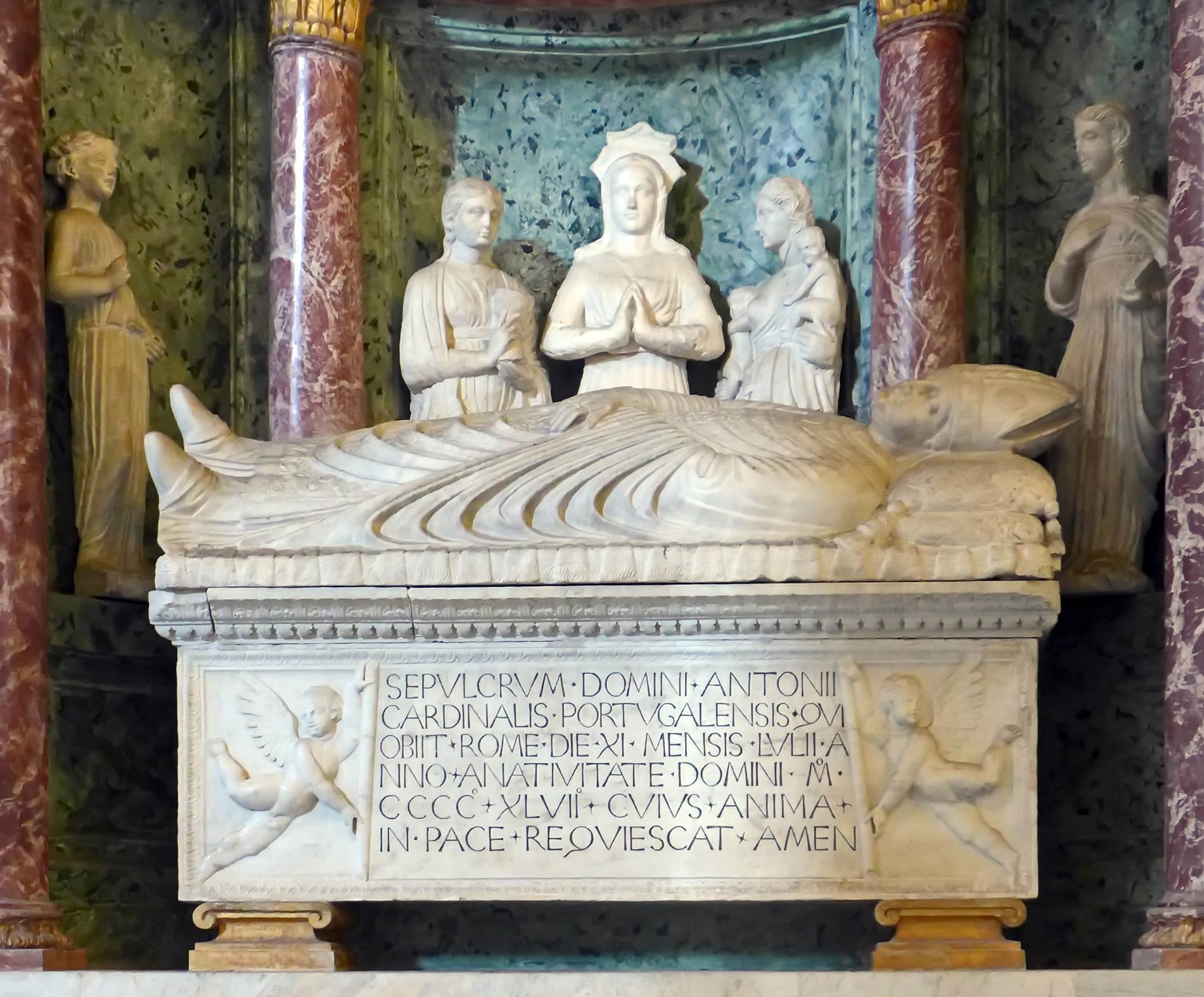 Tomb of Cardinal Antonio Martínez Chaves by ISAIA DA PISA