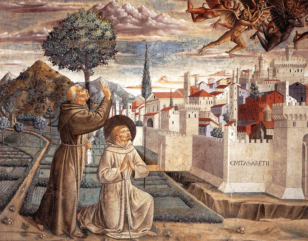 Scenes from the Life of St Francis (Scene 6, north wall) by GOZZOLI, Benozzo