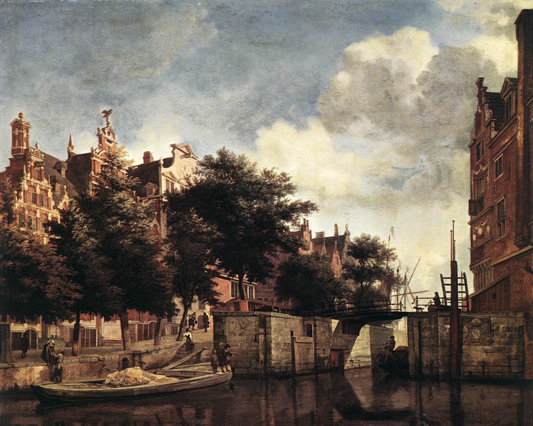 The Martelaarsgracht in Amsterdam by HEYDEN, Jan van der