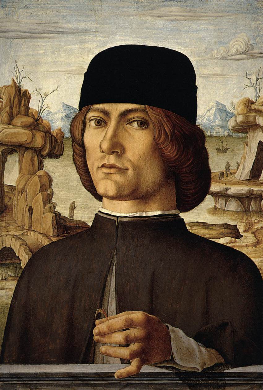 Portrait of a Man with a Ring by COSSA, Francesco del