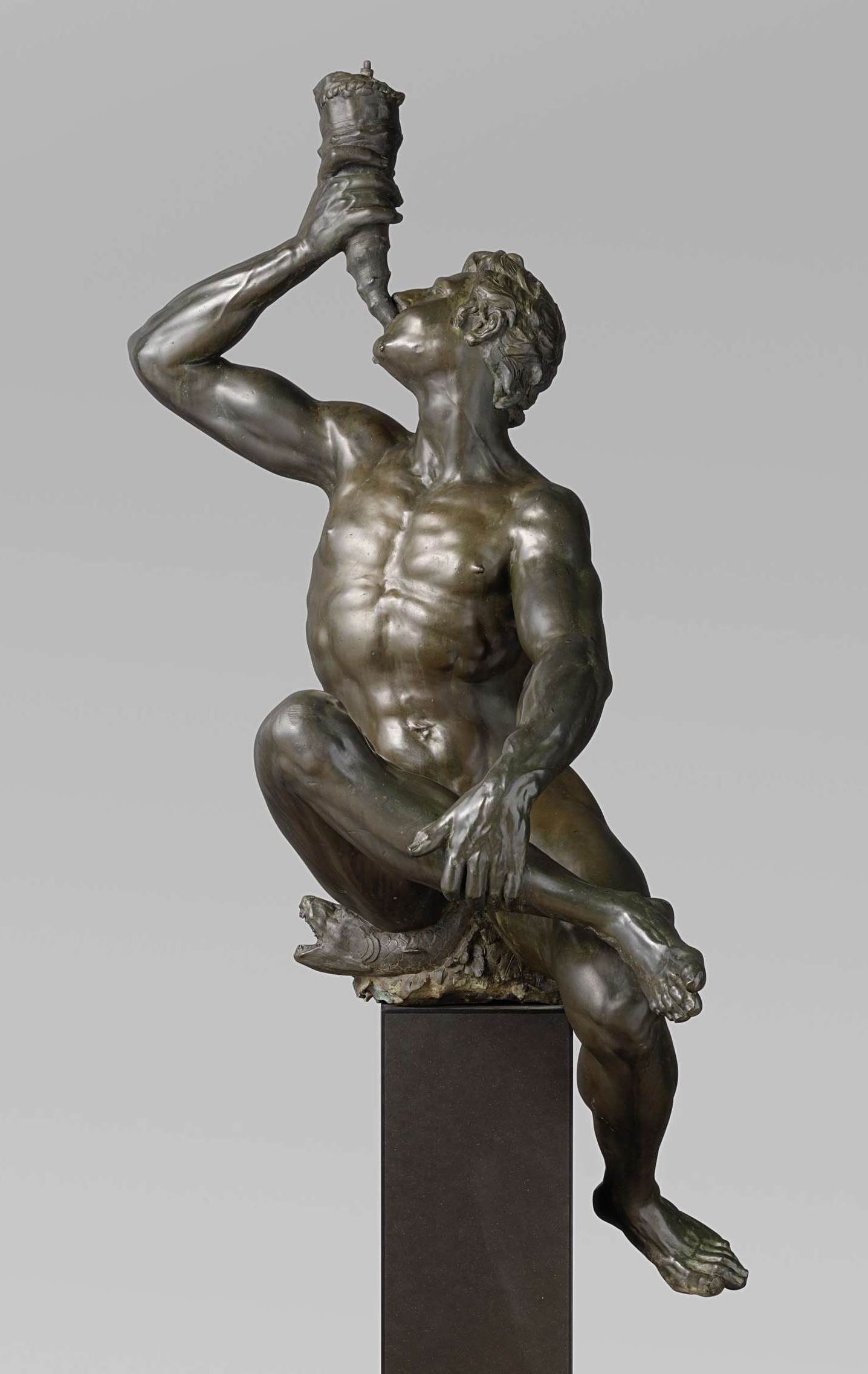 Triton Blowing a Conch Shell by