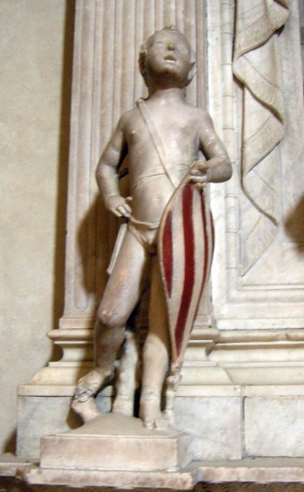 Tomb of Count Hugo of Tuscany (detail) by MINO DA FIESOLE