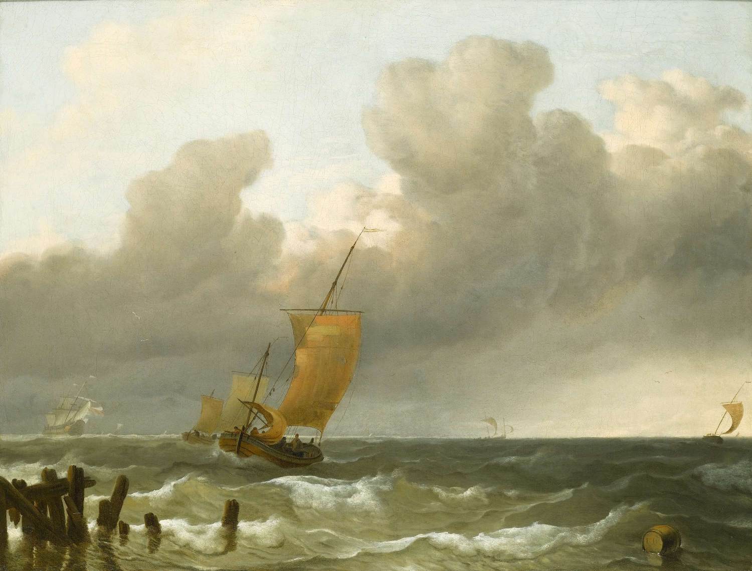 Shipping by the Dutch Coast by BACKHUYSEN, Ludolf