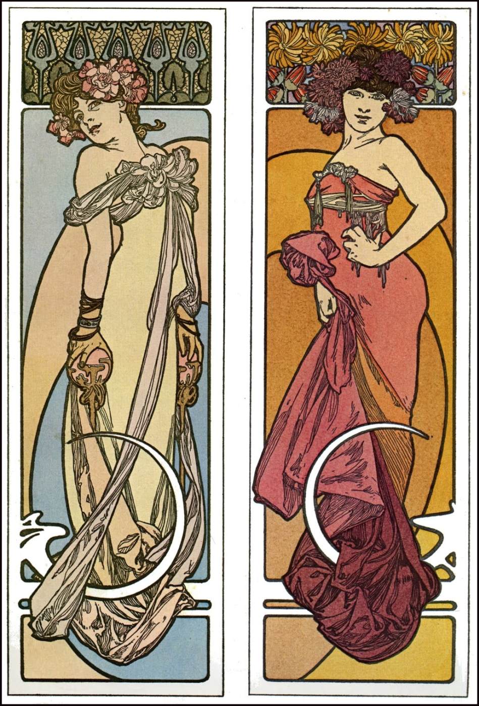 Plate from the Documents Decoratifs by MUCHA, Alphonse