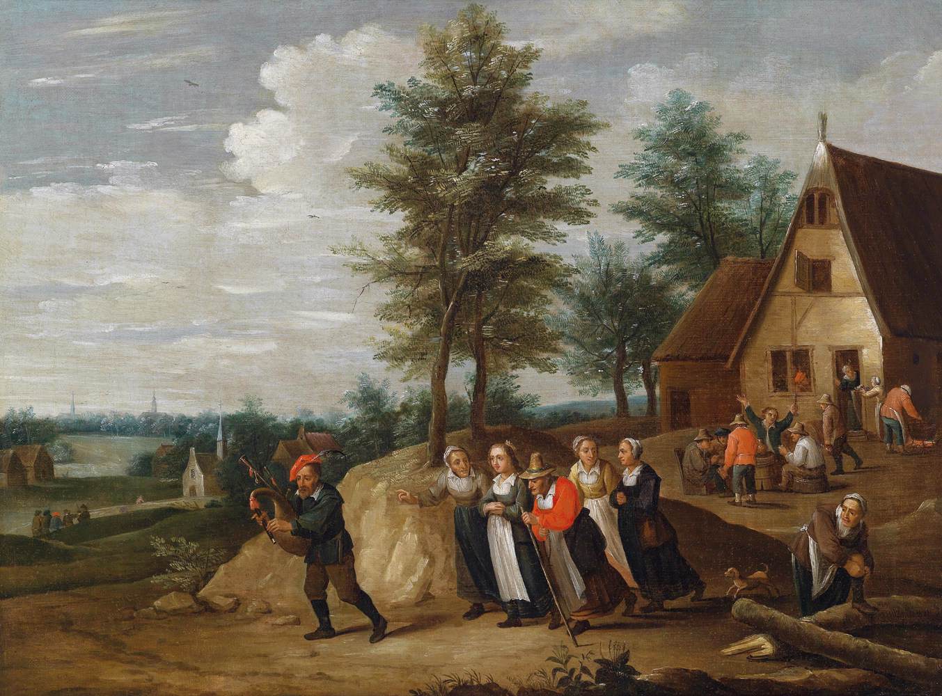 Landscape with a Musician by APSHOVEN, Thomas van