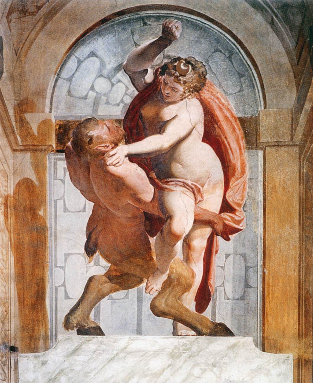 Diana and Satyr by CAMBIASO, Luca