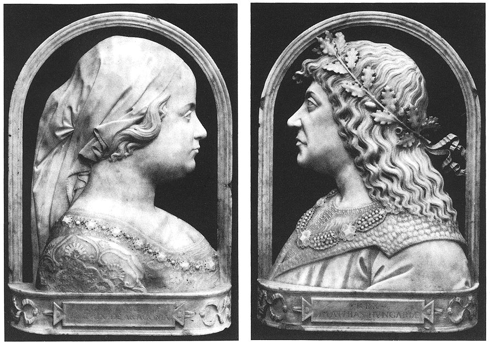 King Matthias and His Wife Beatrix by ROMANO, Gian Cristoforo