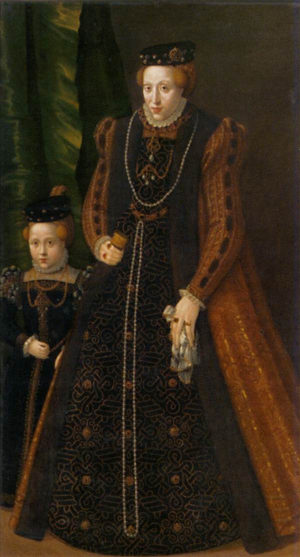 Archduchess Maria with Her Elder Daughter Maria Eleonore by SEISENEGGER, Jacob