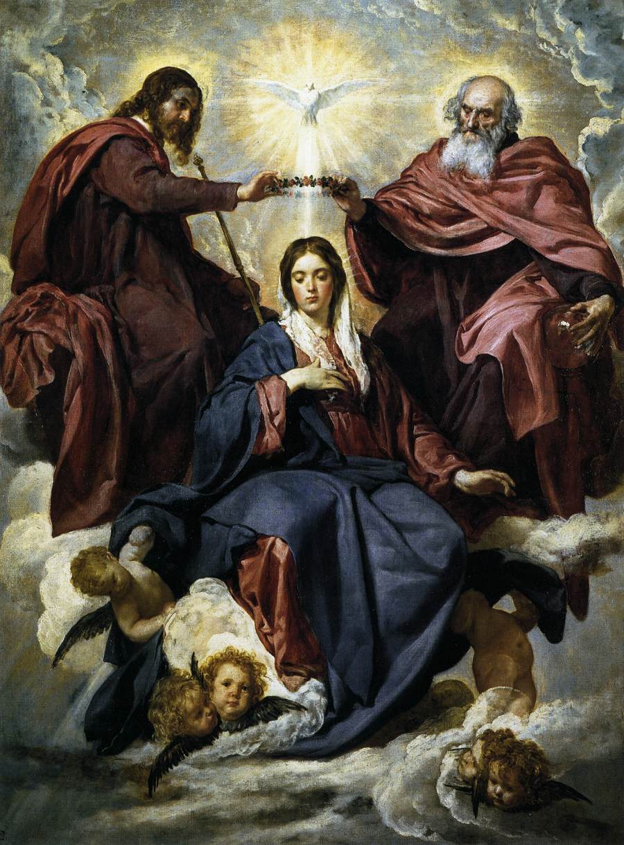 The Coronation of the Virgin by VELÁZQUEZ, Diego Rodriguez de Silva y