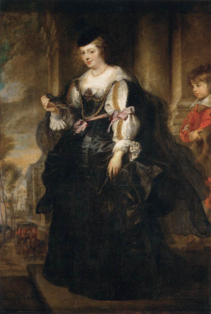 Helene Fourment with a Carriage by RUBENS, Peter Paul