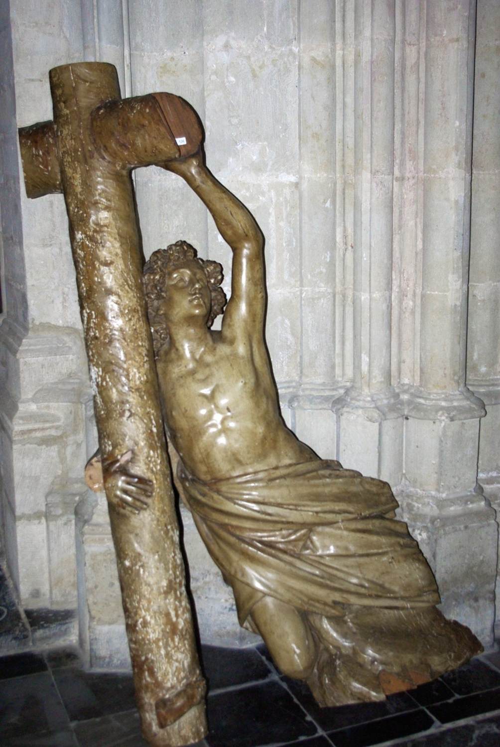 Angel Embracing a Cross by BOECKSTUYNS, Jan Frans