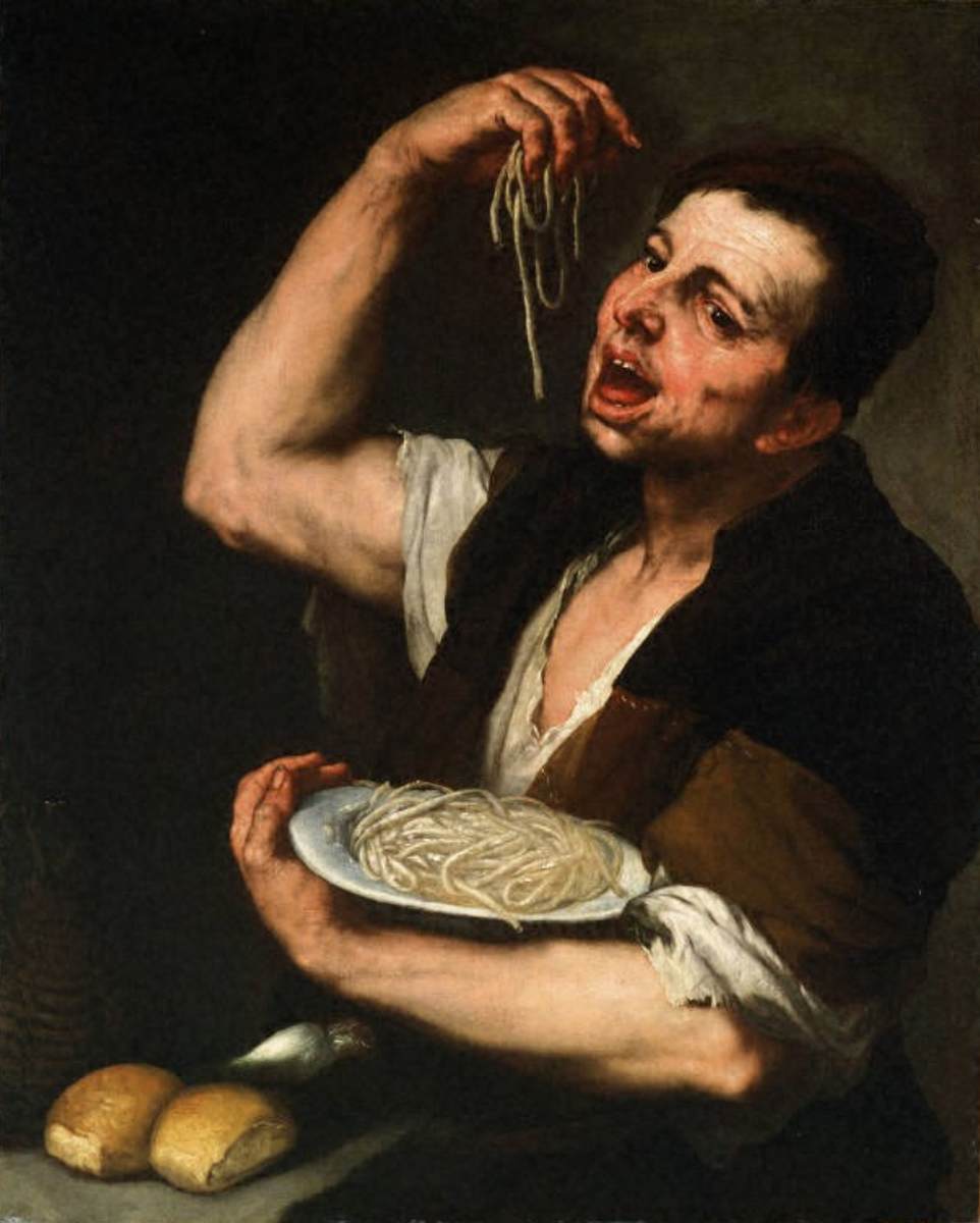 Pasta Eater: Allegory of Taste by GIORDANO, Luca