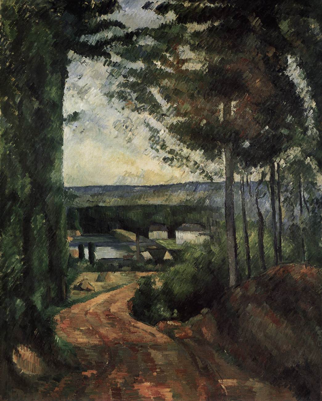 A Path by the Lake by CÉZANNE, Paul