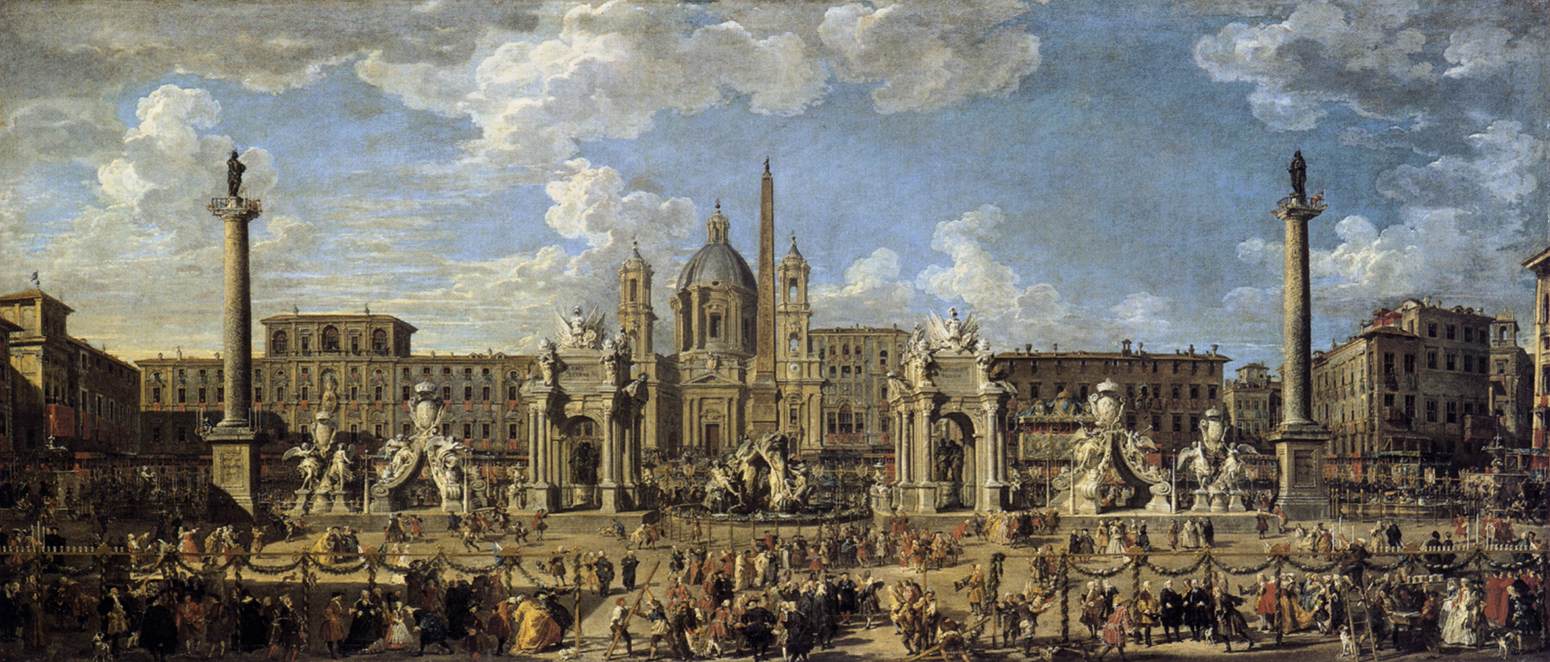 Piazza Navona in Rome by PANNINI, Giovanni Paolo