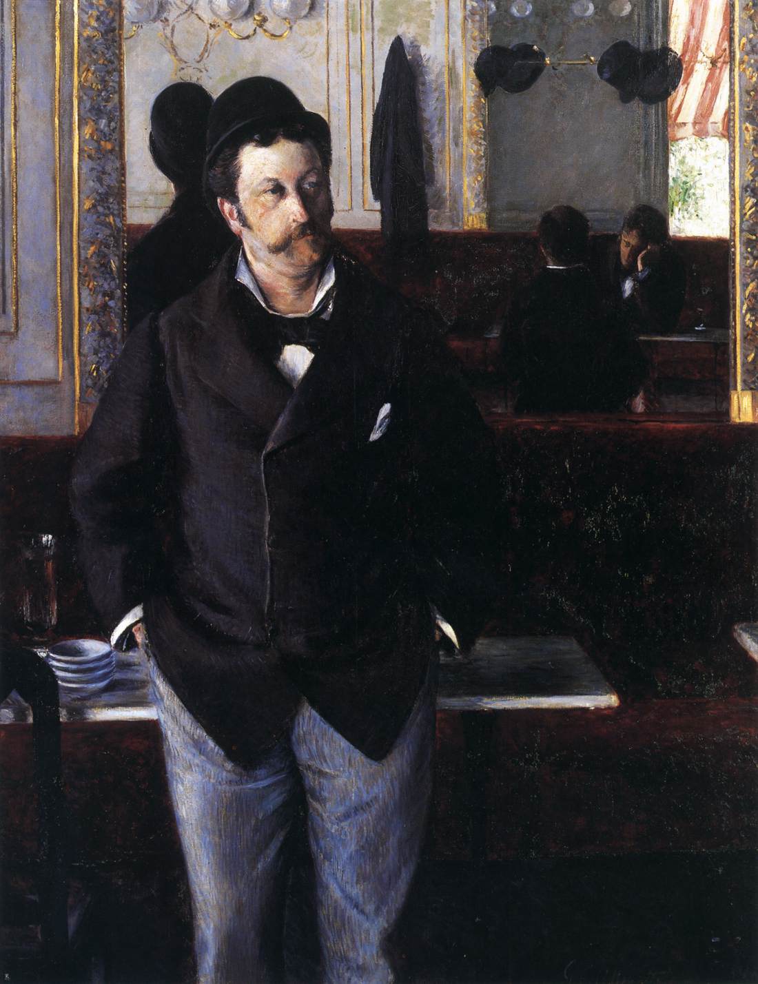 In a Café by CAILLEBOTTE, Gustave