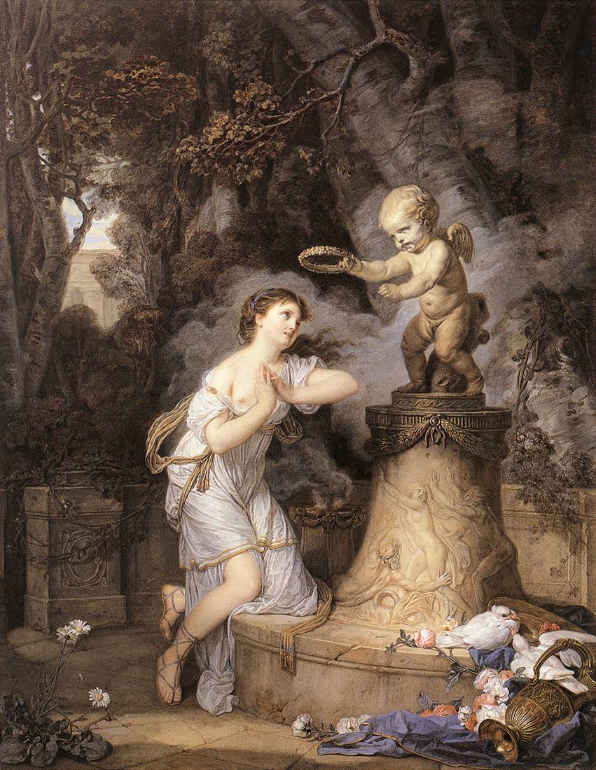 Votive Offering to Cupid by GREUZE, Jean-Baptiste