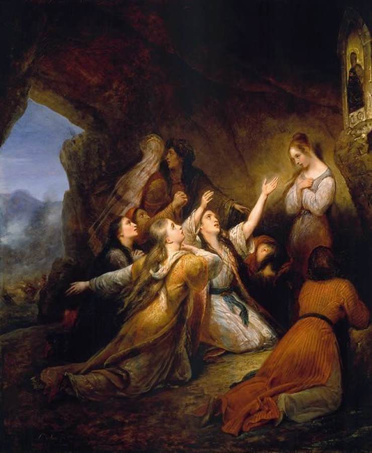 Greek Women Imploring for Assistance by SCHEFFER, Ary