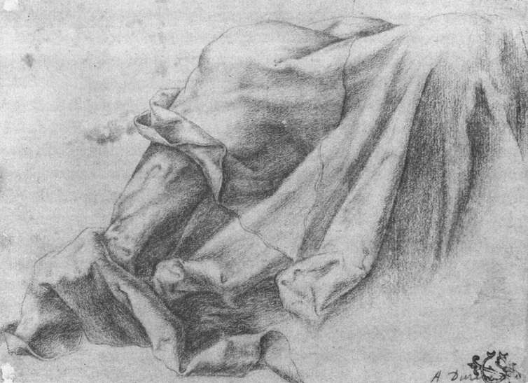 Drapery Study by GRÜNEWALD, Matthias