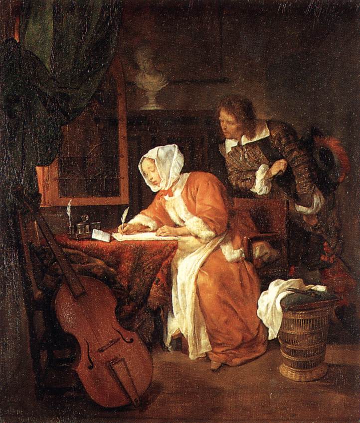 The Letter-Writer Surprised by METSU, Gabriel