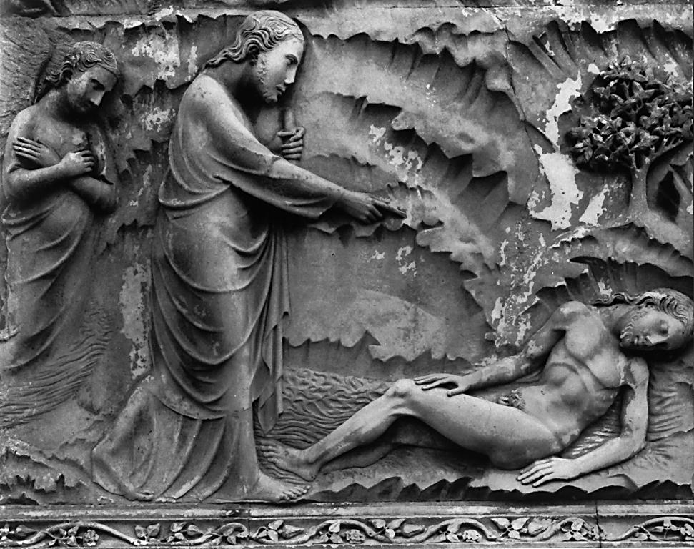 Reliefs on pier 1: Scene 3 (detail) by MAITANI, Lorenzo