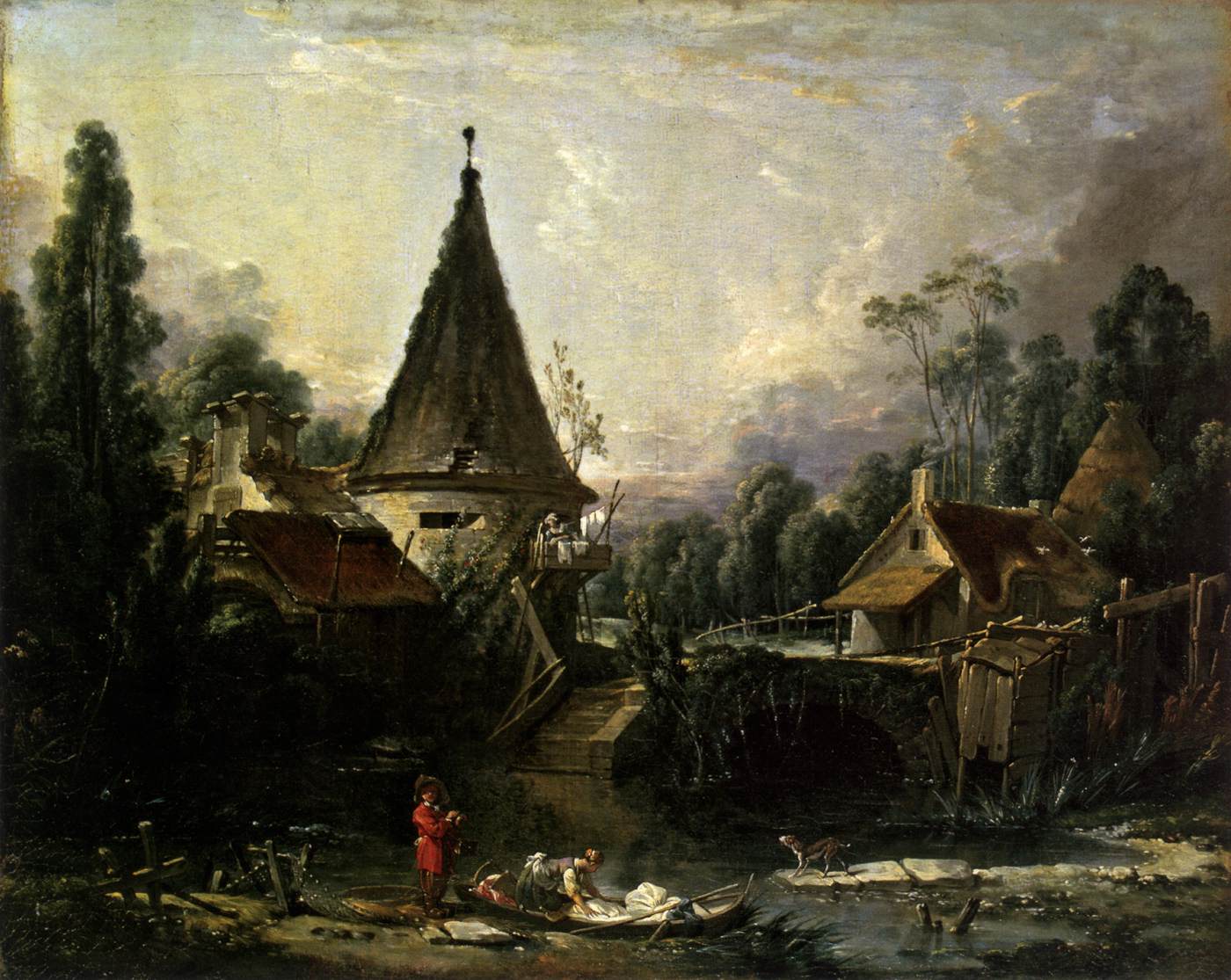 Landscape near Beauvais by BOUCHER, François