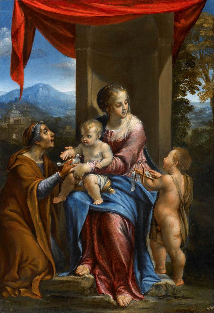 The Virgin and Child with Sts Elizabeth and the Infant John the Baptist by CAROSELLI, Angelo