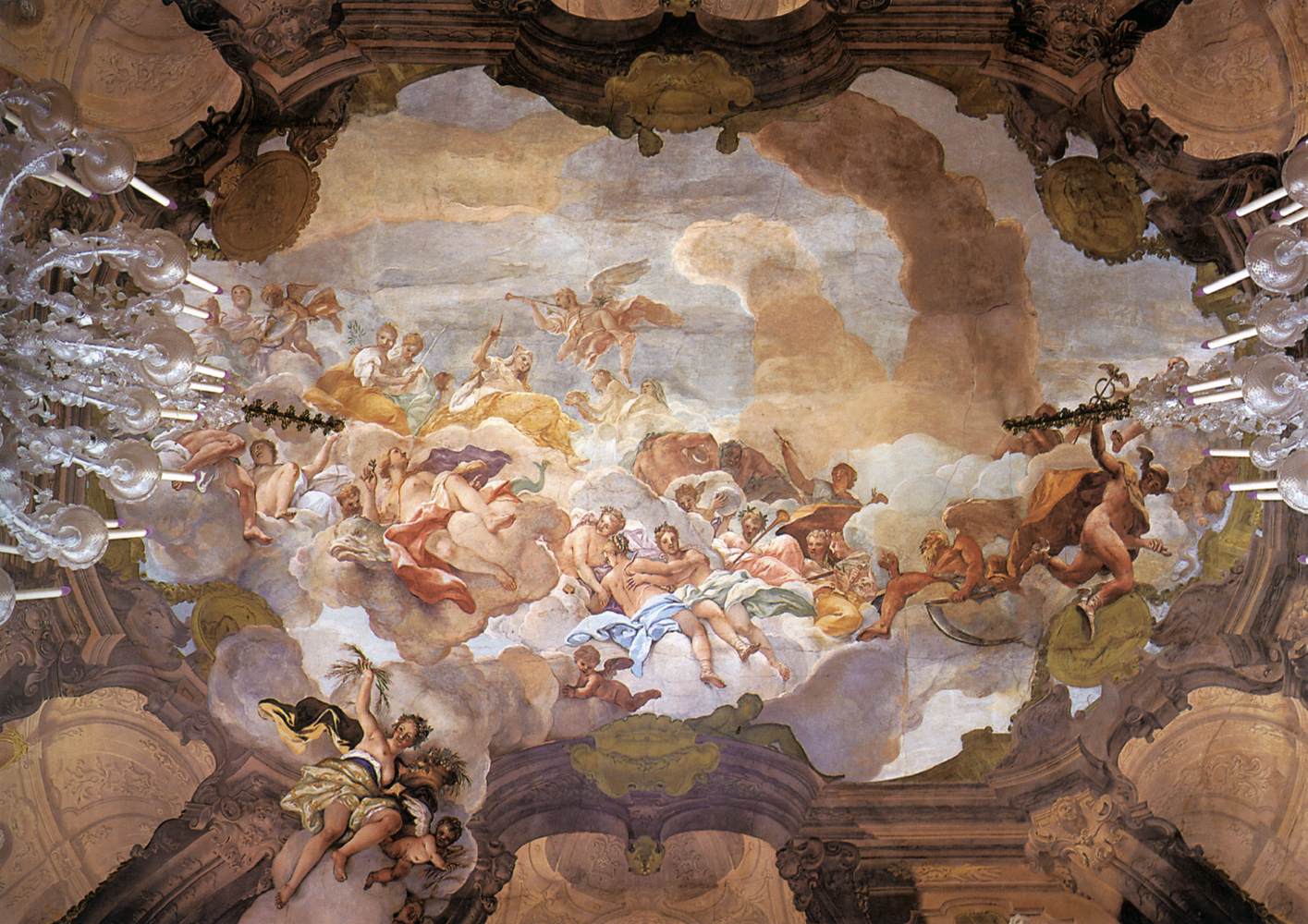 View of the ceiling by