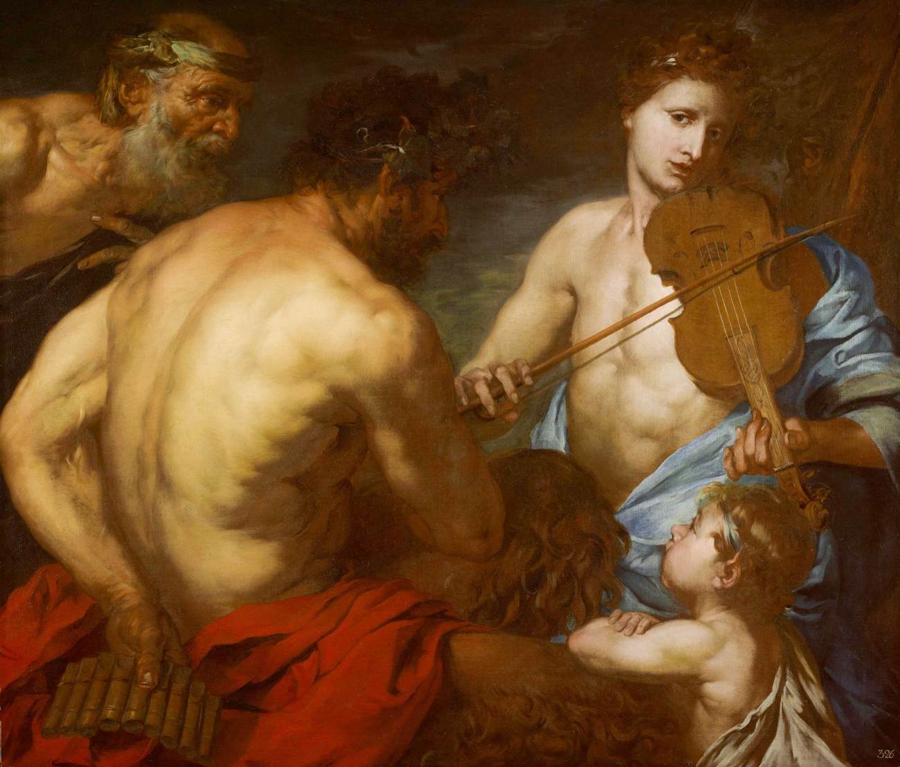 Apollo and Marsyas by LANGETTI, Giovanni Battista