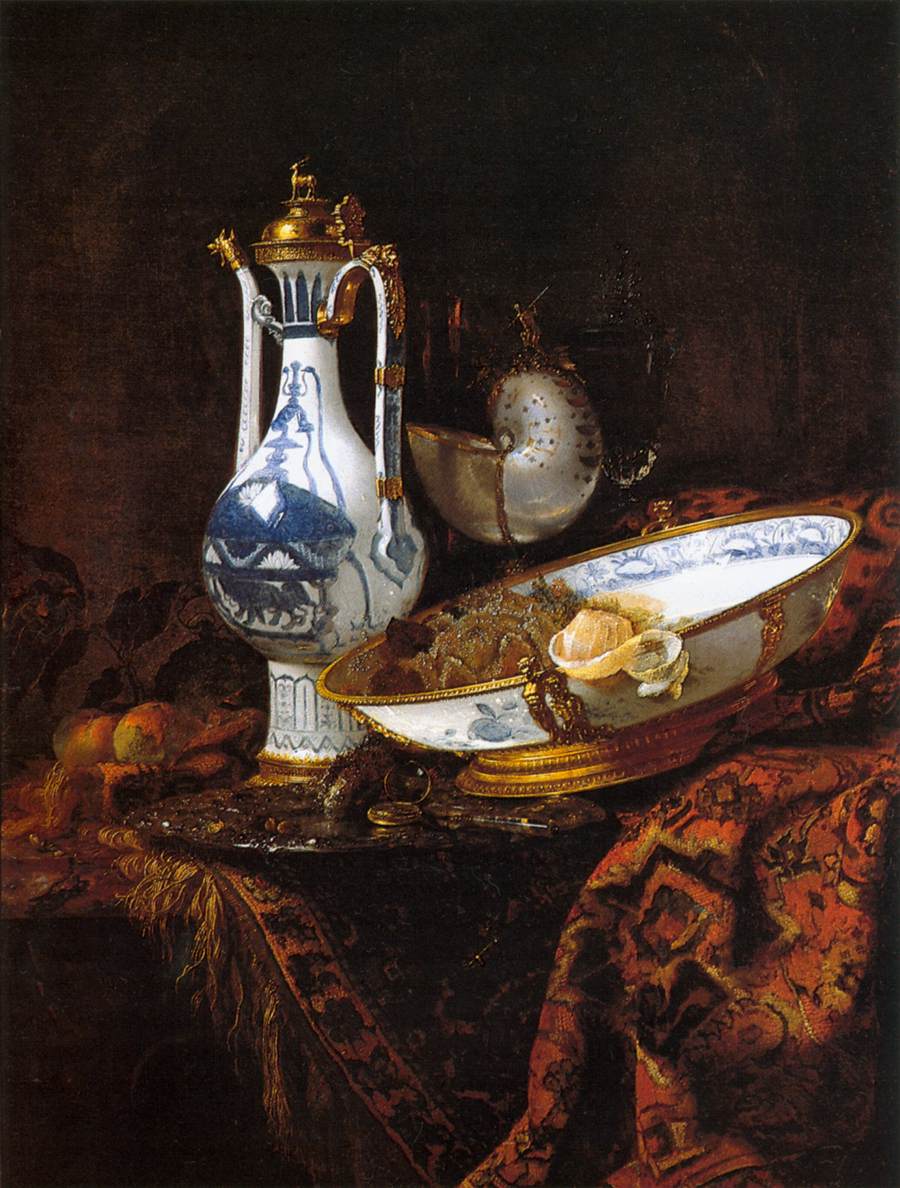 Still-Life with an Aquamanile, Fruit, and a Nautilus Cup by