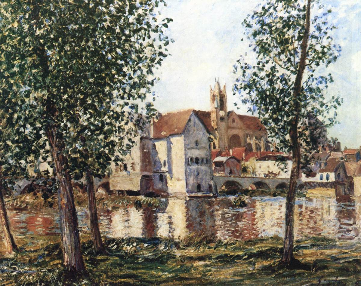 Moret-sur-Loing in Morning Sun by