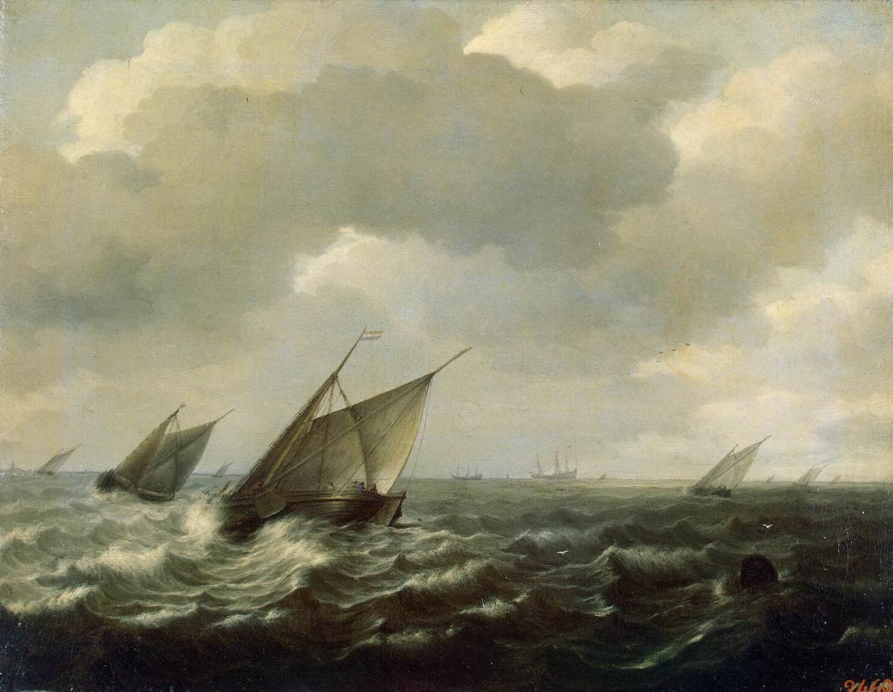 Sailing Vessels in a Strong Wind by