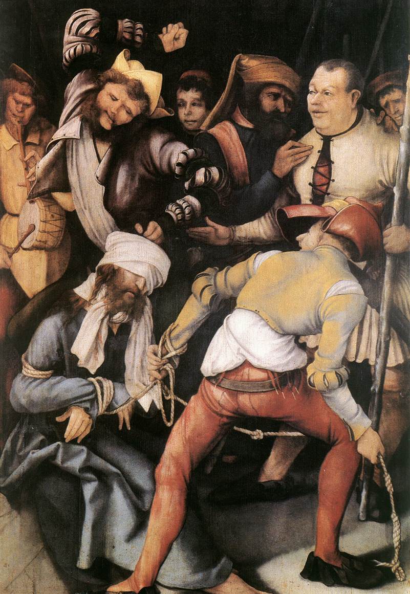 The Mocking of Christ by GRÜNEWALD, Matthias