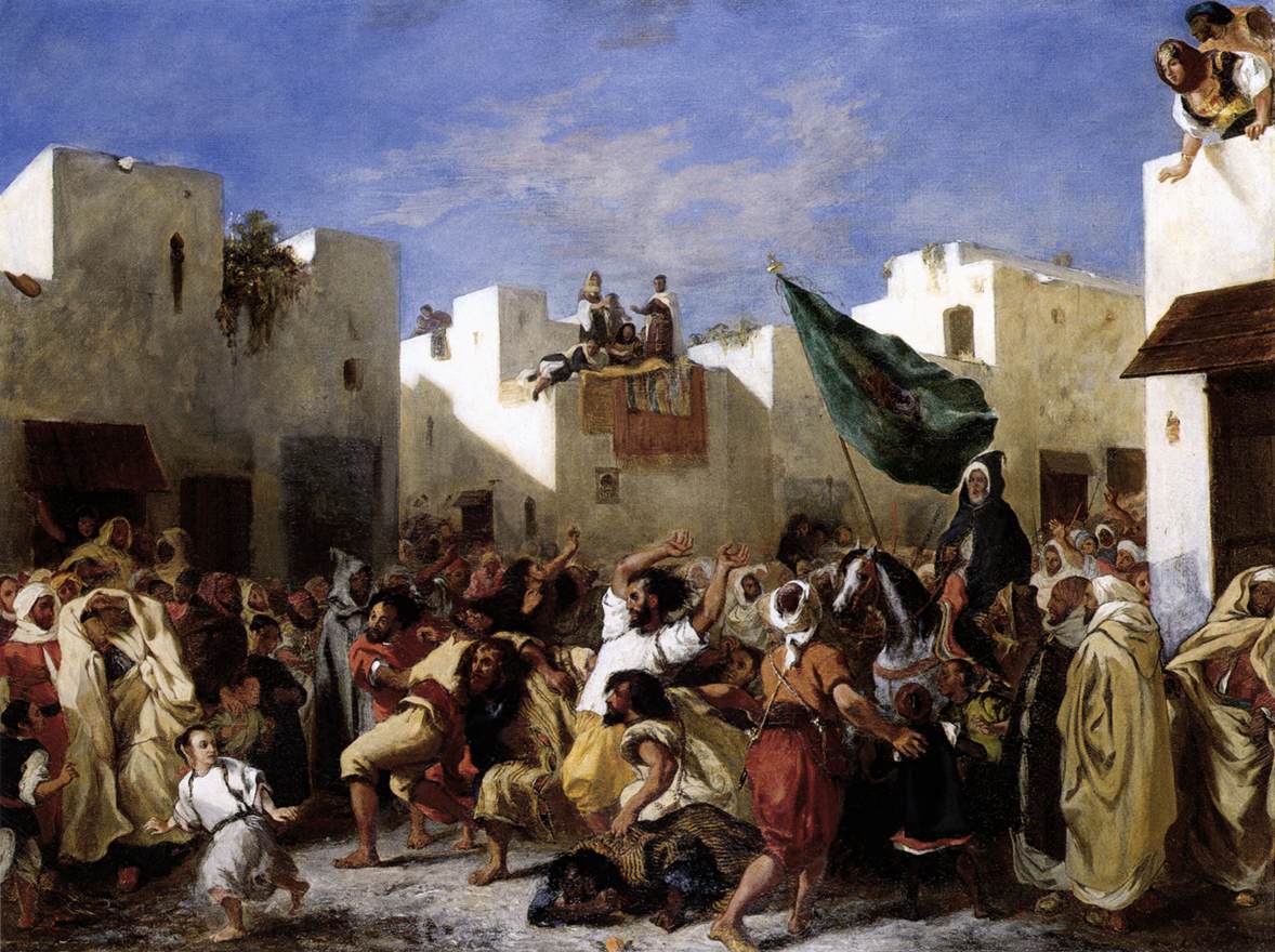 The Fanatics of Tangier by DELACROIX, Eugène