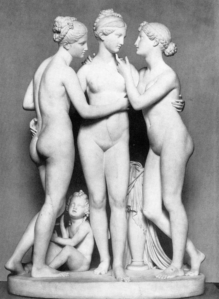 The Three Graces with Cupid by