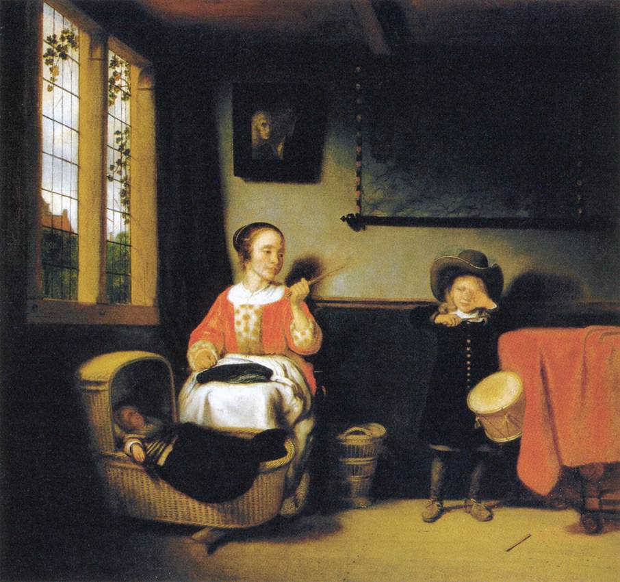 The Naughty Drummer Boy by MAES, Nicolaes