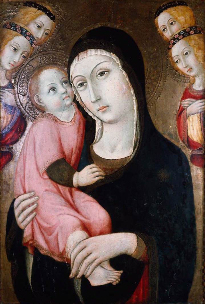 Virgin and Child with Four Angels by