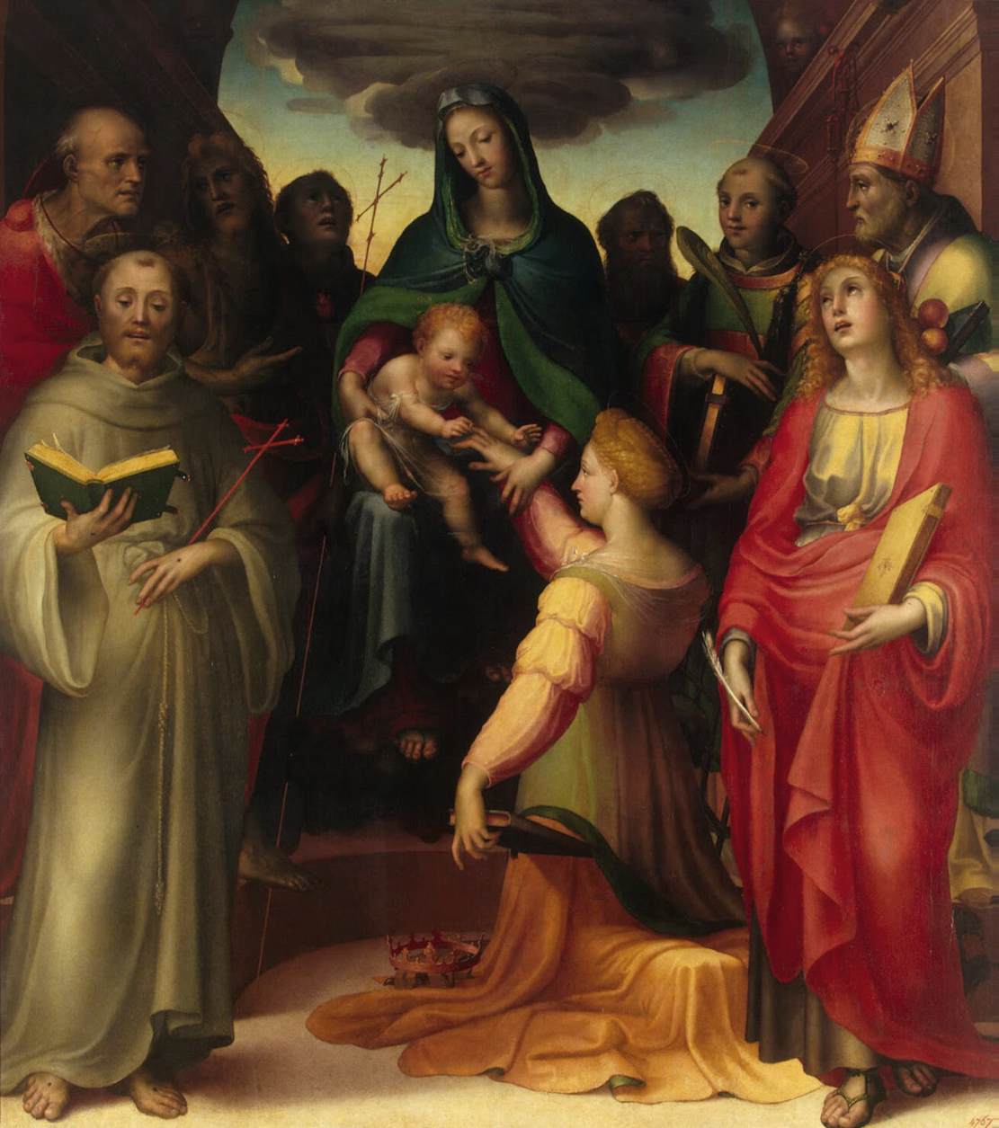 Mystical Marriage of St Catherine by BECCAFUMI, Domenico