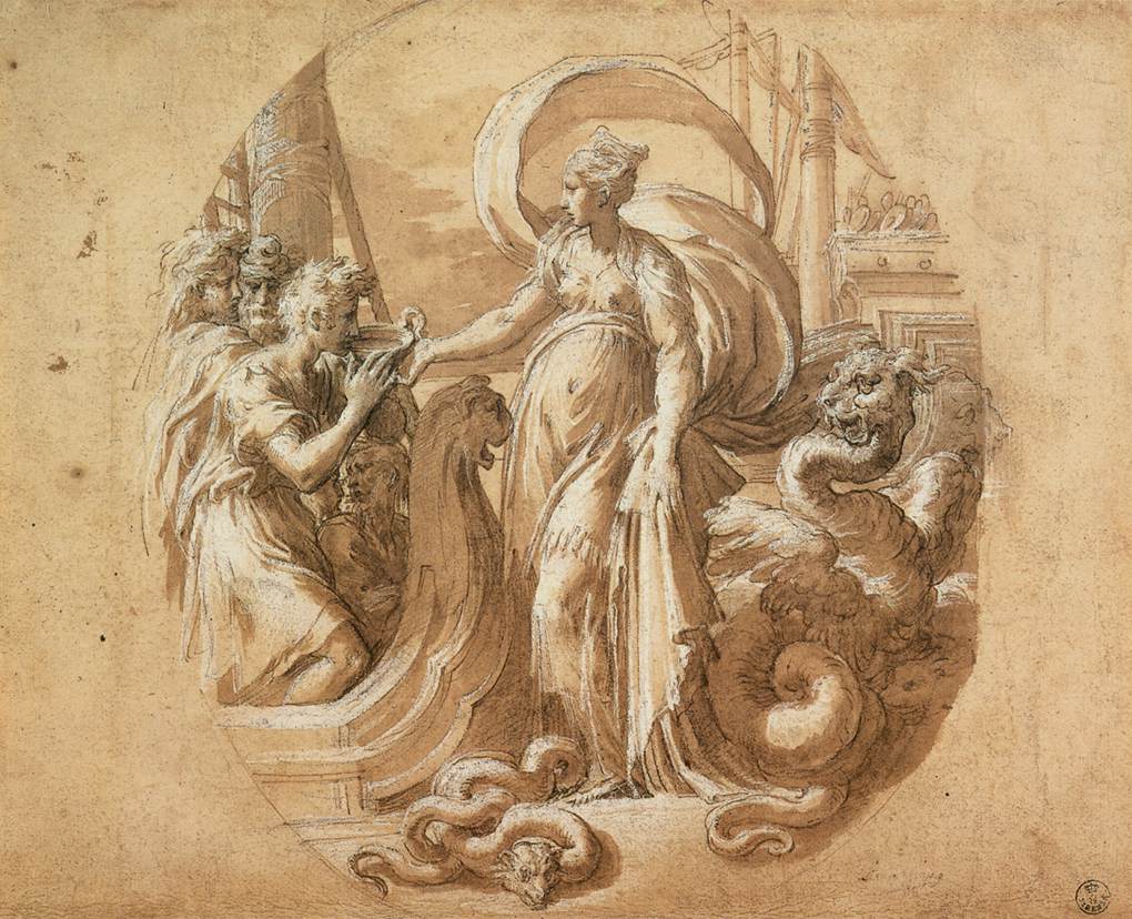 Circe and the Companions of Ulysses by PARMIGIANINO