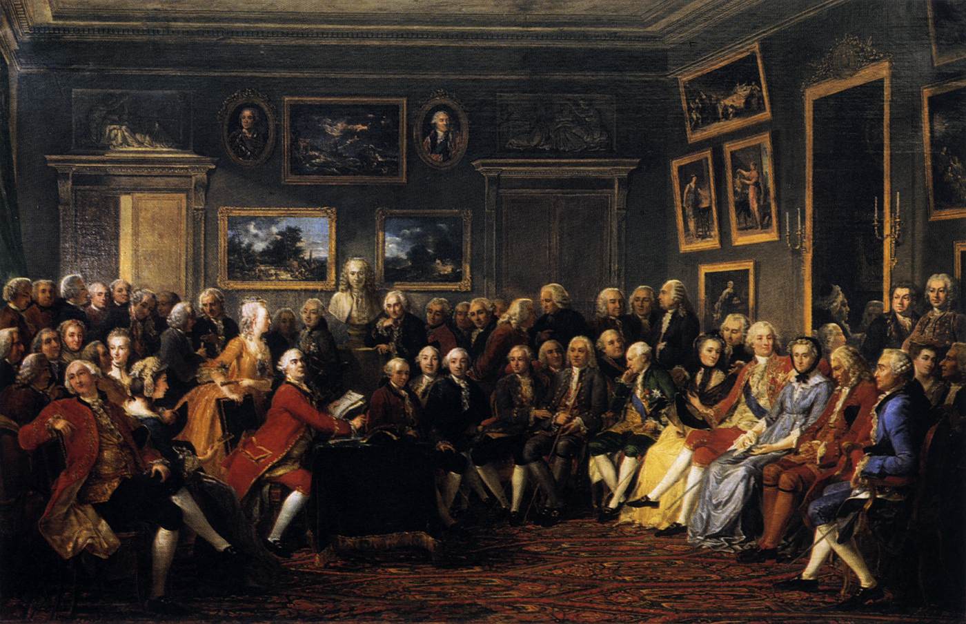 In the Salon of Madame Geoffrin in 1755 by