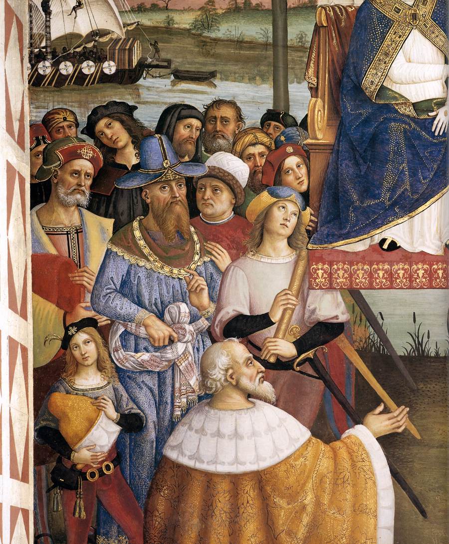 No. 10: Pope Pius II Arrives in Ancona (detail) by