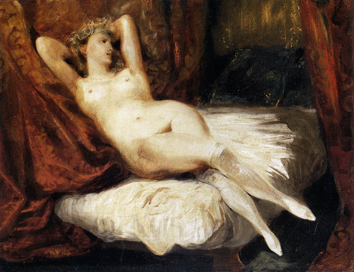 Female Nude Reclining on a Divan by