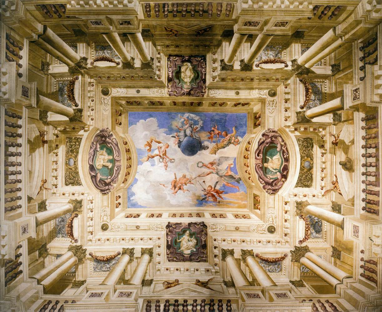 View of the ceiling in the Foresteria by BRUNI, Domenico