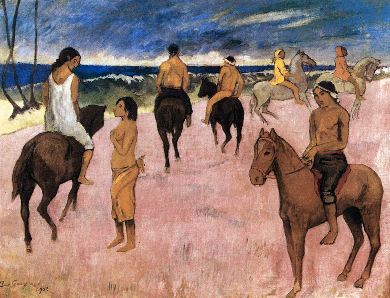 Riders on the Beach by GAUGUIN, Paul